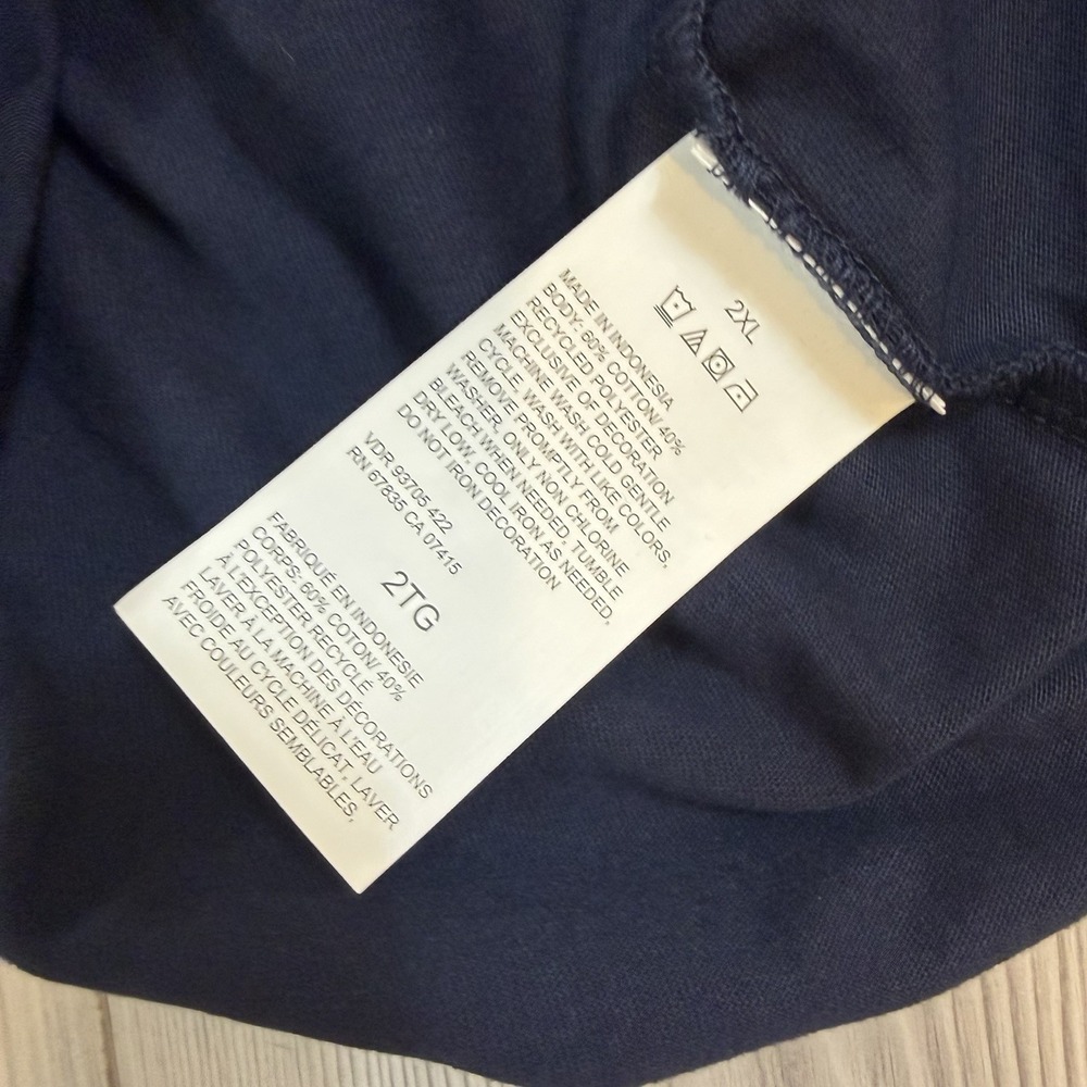 NWT Nautica Men's XXL Pullover Lightweight Hoodie Shirt Blue Drawstrings - Picture 8 of 12